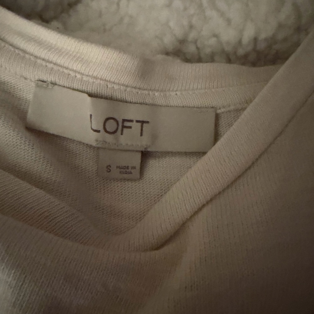 LOFT Off-White Knit Top